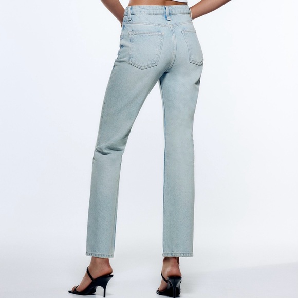 Zara bootcut jeans light wash size 2 - Picture 4 of 10